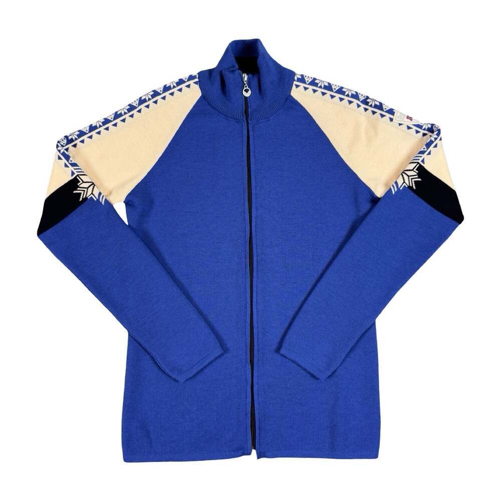 Dale Norway Women’s 100% Wool Snowflake Zip Up Sweater Size Large